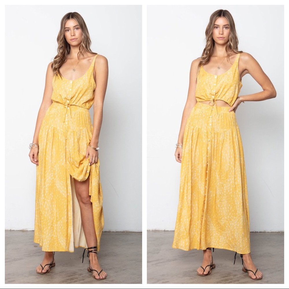 Stillwater LA Yellow Maxi Skirt